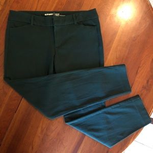 Old Navy Womens Size 8, Green Pixie Mid Rise Pants